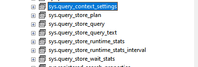 Query Store Views